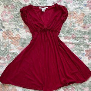Red babydoll dress